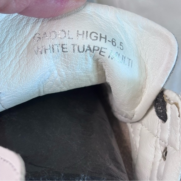 VINTAGE HAVANA Womens WhiteZipperAdjustable  Gadol Platform Lace-Up Leather Flat - Picture 9 of 13